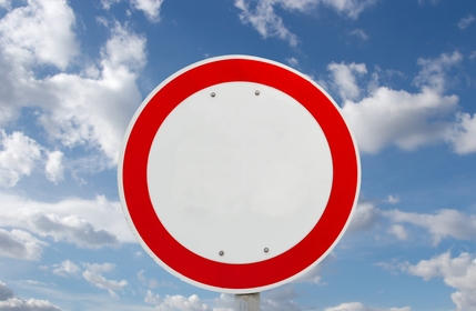 Traffic sign zákiaz vjezdu