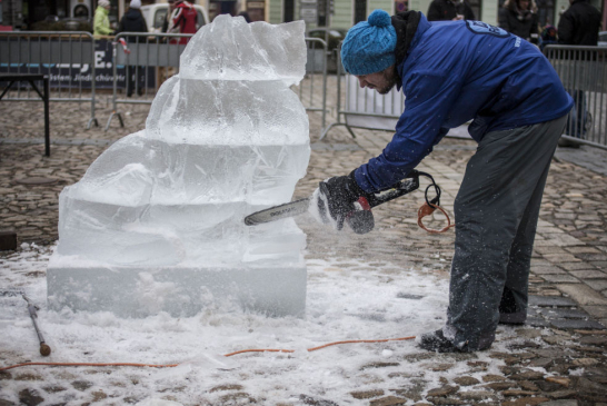 Fotila Kristýna Šebková: Ledová sobota na náměstí Míru