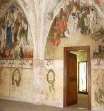 Expozice sálů zámku Žirovnice s gotickými nástěnnými freskami z 15. století