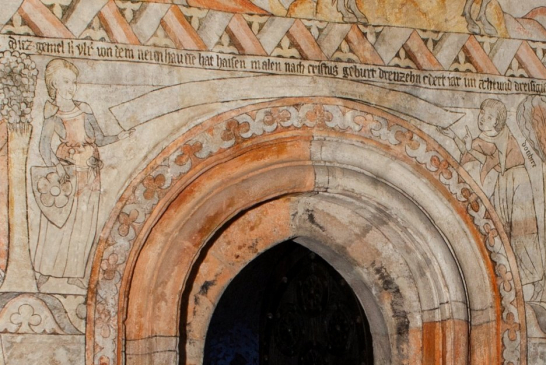 gotický palác jh - legenda - detail s oldřichem
