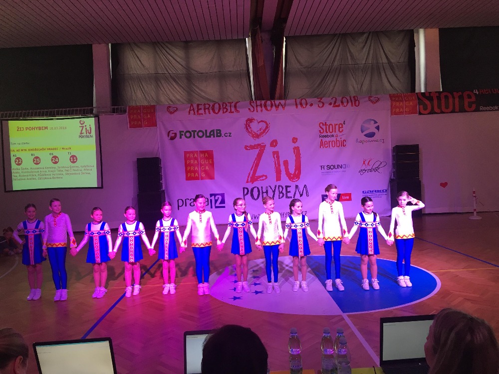 Úspěchy Aerobic teamu MTK na ligových závodech v Praze