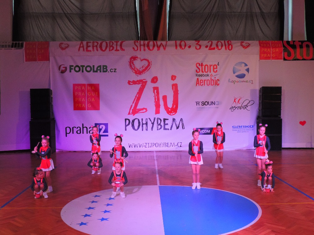 Úspěchy Aerobic teamu MTK na ligových závodech v Praze