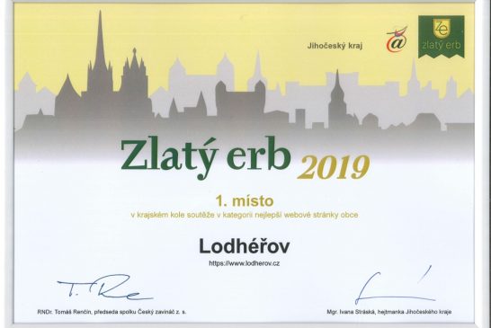 Zlatý Erb 2019 - Lodhéřov